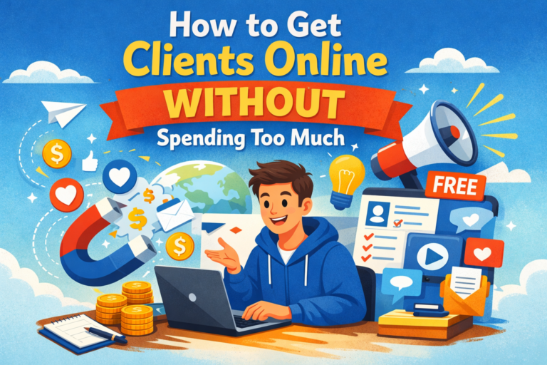 Read more about the article How to Get Clients Online Without Spending Too Much