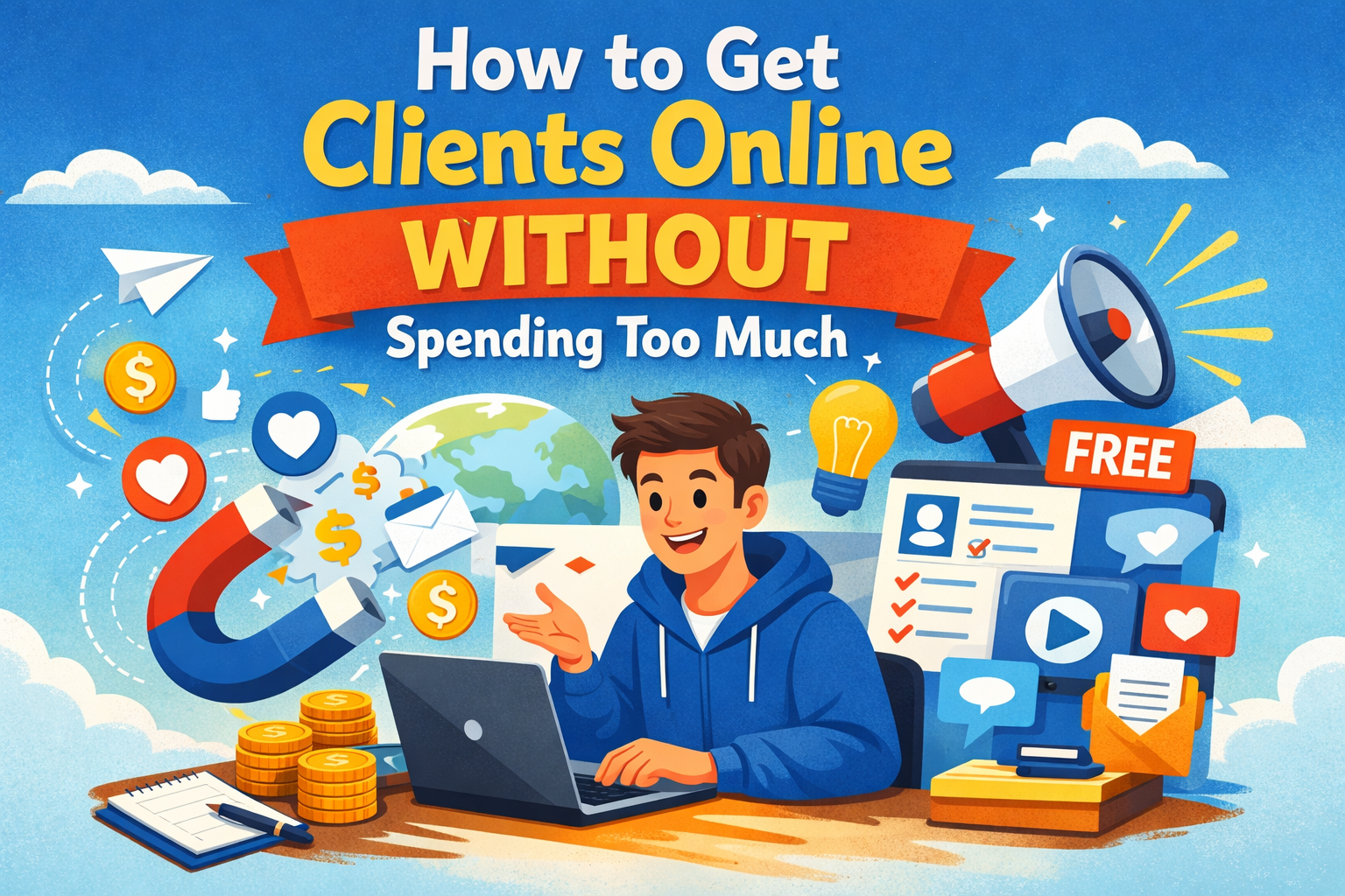 Read more about the article How to Get Clients Online Without Spending Too Much