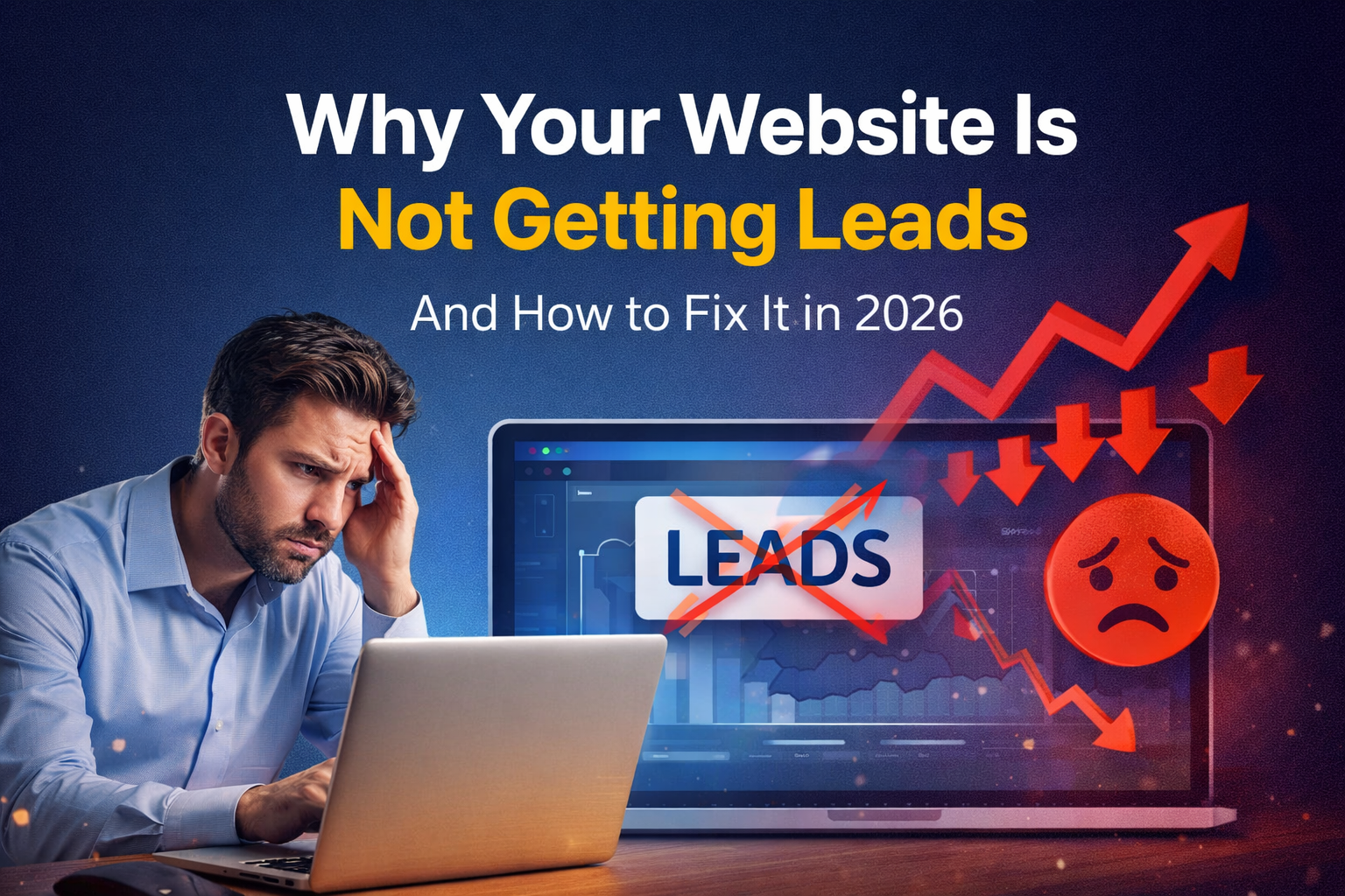 Read more about the article Why Your Website Is Not Getting Leads (And How to Fix It) in 2026